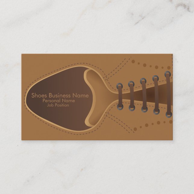 Shoes Store Shop Business Business Card (Front)