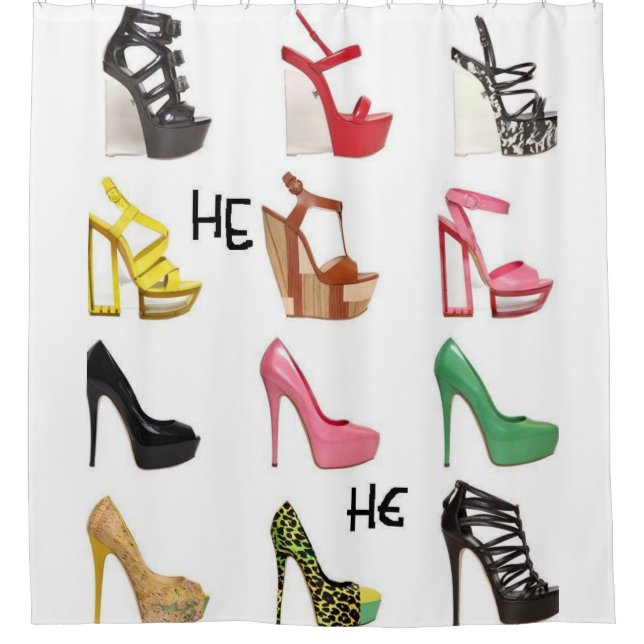 Shoes teenager's shoe paradise shower curtain (Front)