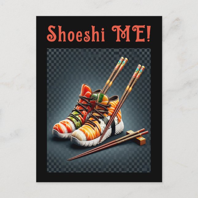 Shoeshi ME - Unique Sushi Sneaker Holiday Postcard (Front)