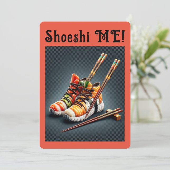 Shoeshi ME - Unique Sushi Sneaker Invitation (Standing Front)