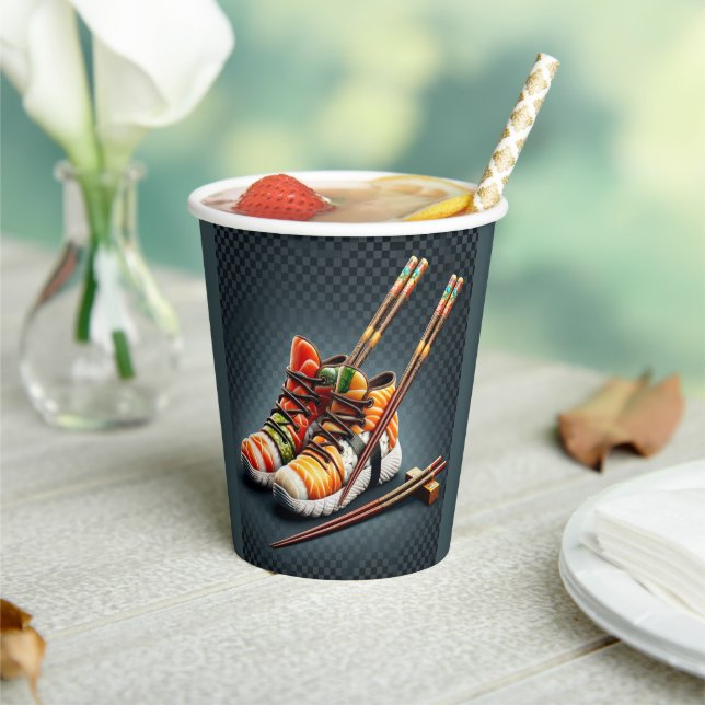 Shoeshi ME - Unique Sushi Sneaker Paper Cups (Insitu)