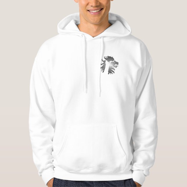 Shofar in the Lion of Judah Hoodie (Front)
