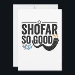Shofar So good Funny Jewish Hanukkah Holiday Gift Thank You Card<br><div class="desc">chanukah, menorah, hanukkah, dreidel, jewish, judaism, holiday, religion, christmas</div>