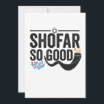 Shofar So good Funny Jewish Hanukkah Holiday Gift Thank You Card<br><div class="desc">chanukah, menorah, hanukkah, dreidel, jewish, judaism, holiday, religion, christmas</div>