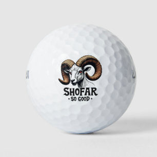 Shofar So Good Jewish Ram Hanukkah  Golf Balls