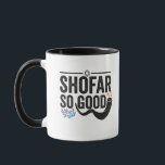 Shofar So Good Jewish Ram Hanukkah  Mug<br><div class="desc">chanukah, menorah, hanukkah, dreidel, jewish, judaism, holiday, religion, christmas, </div>