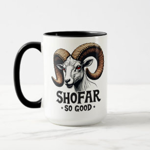 Shofar So Good Jewish Ram Hanukkah  Mug
