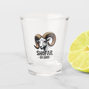 Shofar So Good Jewish Ram Hanukkah Shot Glass