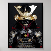 Shogun Samurai armour Poster Wall Art