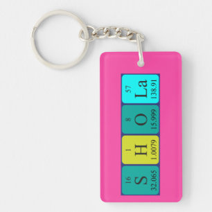 Shola periodic table name keyring