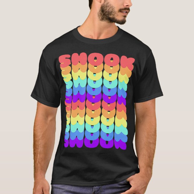 Shook Drag Meme Gay LGBT Pride Rainbow Flag tee (Front)