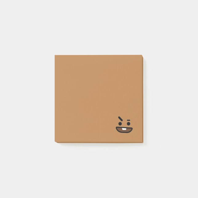 Shooky light brown  post-it notes (Front)
