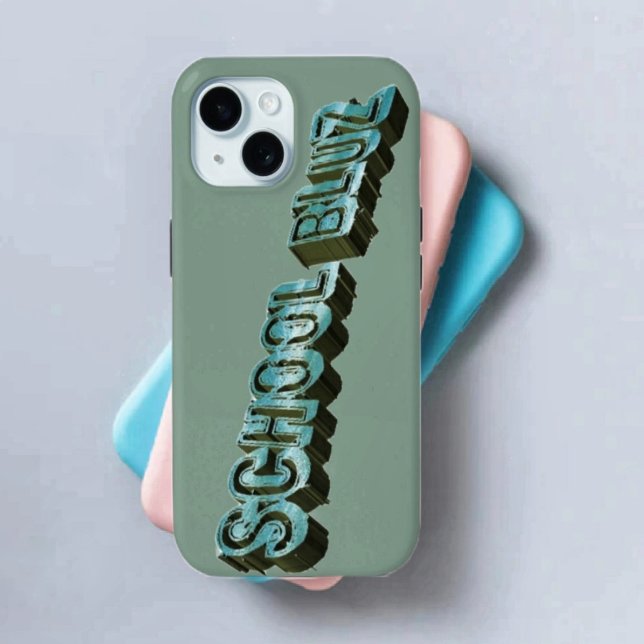 Shool Bluz-3D Case-Mate iPhone Case (Choose from multiple iPhone Case covers, with this cool design!)