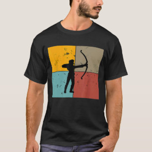 Shoot Aim Archer Bow Archery Arrow Vintage Retro D T-Shirt