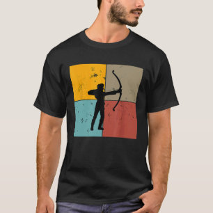 Shoot Aim Archer Bow Archery Arrow Vintage Retro D T-Shirt