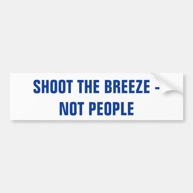 Shoot Bumper Sticker (Front)
