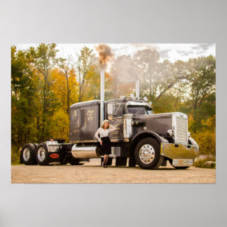 Shoot First Photography's Smokin' Peterbilt Poster