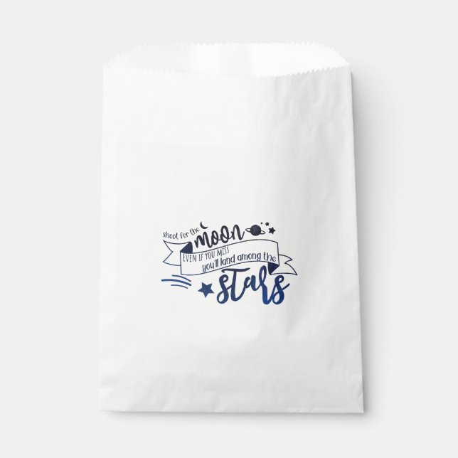 Shoot for the Moon Favour Bag (Front)