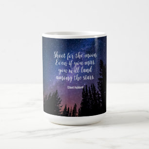 Shoot for the Moon - Inspirational  Coffee Mug
