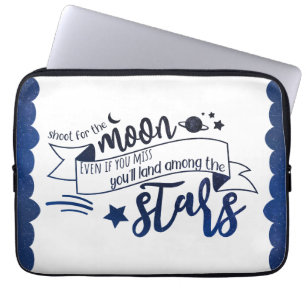 Shoot for the Moon Laptop Sleeve