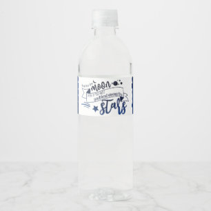 Shoot for the Moon Water Bottle Label