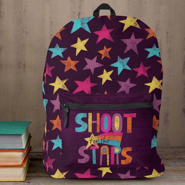 Shoot for the Stars Patterned Backpack (Creator Uploaded)