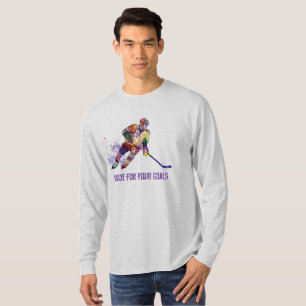 Shoot for your Goals Inspirational Hockey quote T-Shirt