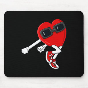 Shoot Heart Dance Valentines Day Boys Girls Kids Mouse Pad
