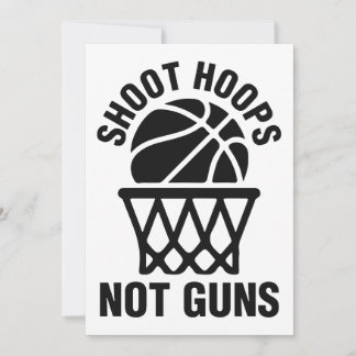 shoot hoops not gun basketball t-shirts