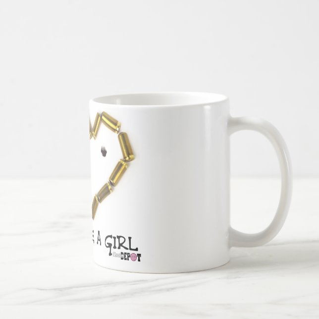 Shoot Like A Girl Coffee Mug (Right)