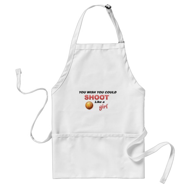Shoot like a girl standard apron (Front)