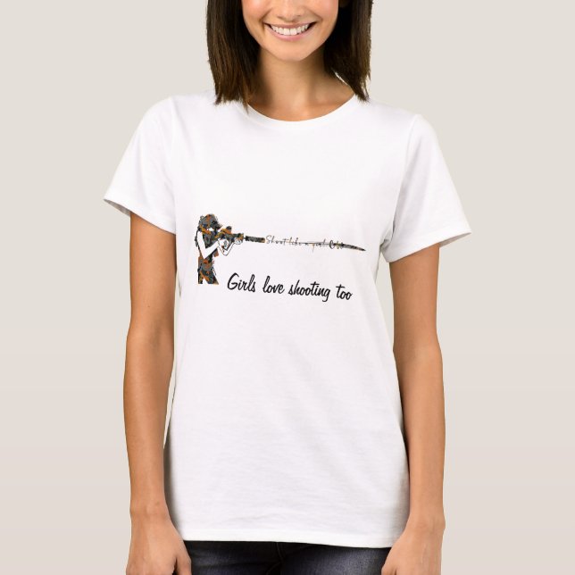 Shoot Like A Girl T-Shirt (Front)