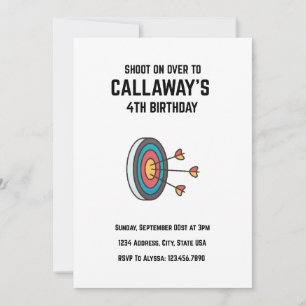 Shoot On Over To Birthday Invite
