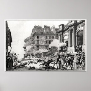 Shoot-out before St. Roch church in Paris Poster