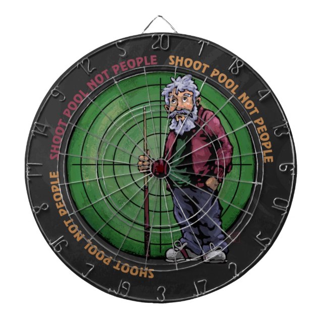 Shoot Pool Not People Dartboard (Front)