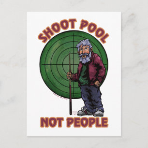 Shoot pool Not People Postcard
