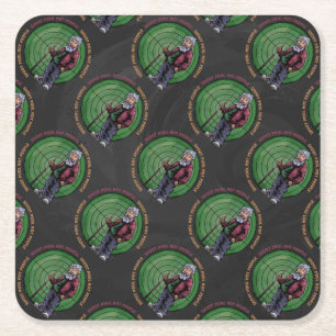 Shoot pool Not People Square Paper Coaster