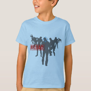 Shoot The Zombies - Shotgun Reload Game Gamer T-Shirt