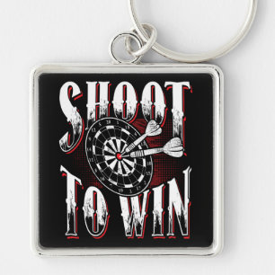 Shoot to Win - Dart Player Premium Key Ring