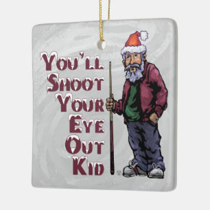 Shoot Your Eye Out Ceramic Tree Decoration