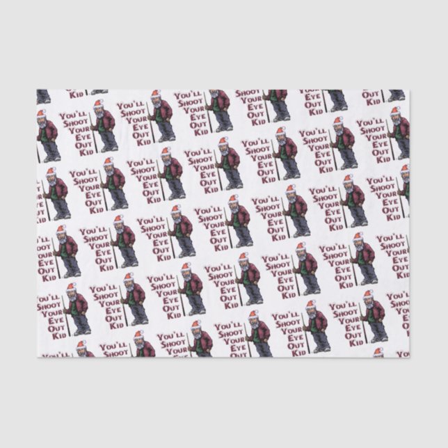 Shoot Your Eye Out Tissue Paper (Front)