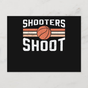 Shooters Shoot Ball Basketball Design Postcard