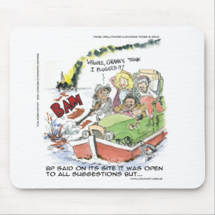 Shootin' At Some BP Crude Funny Gifts Tees Mugs Mouse Pad