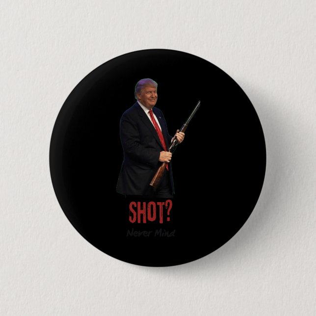 Shooting 1  6 cm round badge (Front)