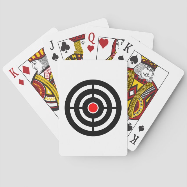 Shooting Archery Target Playing Cards (Back)