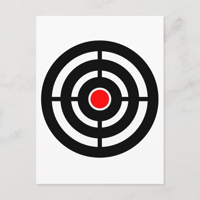 Shooting Archery Target Postcard (Front)