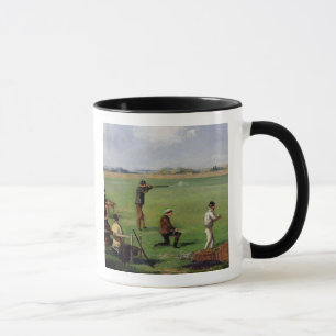 Shooting (oil on paper) mug