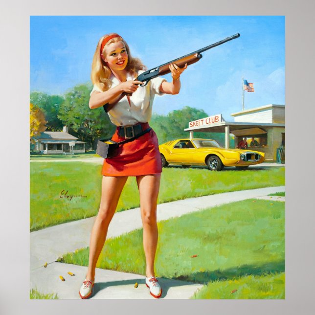 Shooting Pin up Poster (Front)