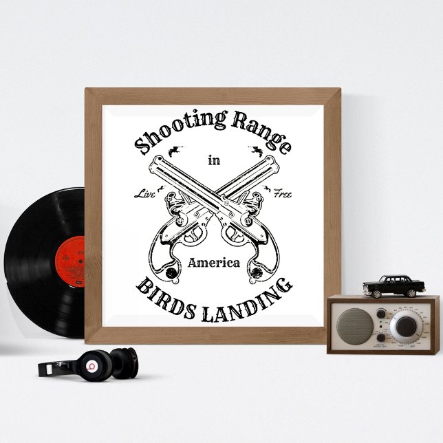 Shooting Range Birds Landing Gun California Poster (Creator Uploaded)