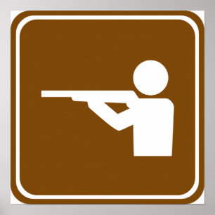 Shooting Range Highway Sign